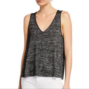 rag & bone Black and Gray Tank Top